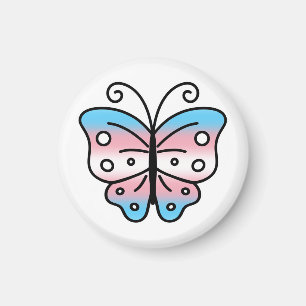 Aimant Papillon Fierté Transgenre
