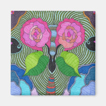 Papillon—Grands yeux Roses