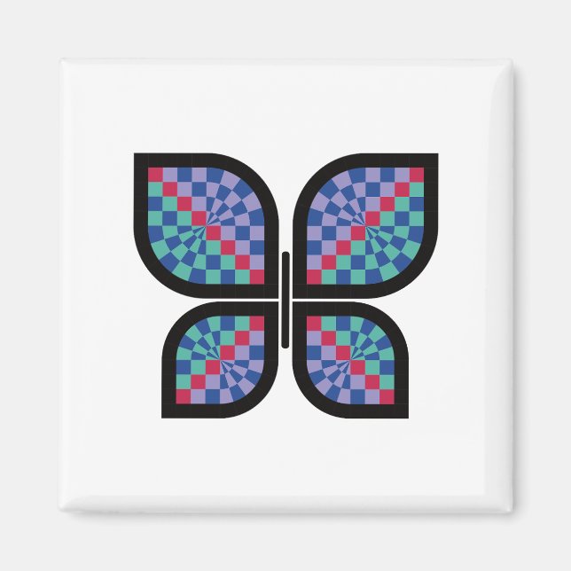 Aimant Papillon Mosaic Radiance (Devant)