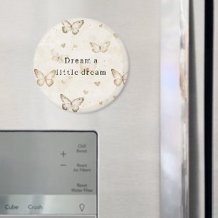 Aimant Papillons de crème coeurs rêve 