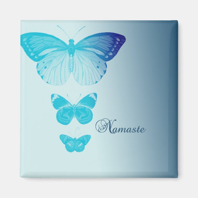 Aimant Papillons Namaste (Devant)