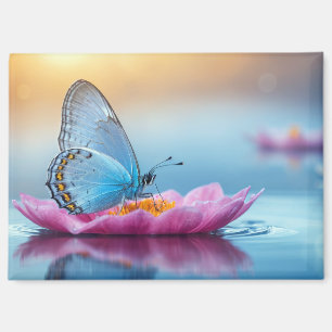 Aimant Papillons Nature Colorful Faune Fleurs Serene