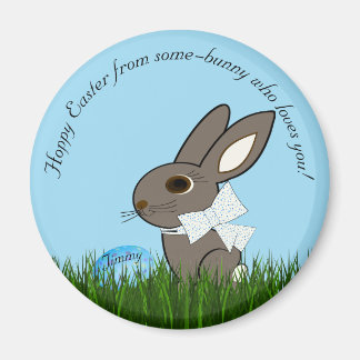 Aimant Pâques chanceux de certains-lapins qui vous aime !