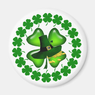 Aimant Parade de Jour de la Saint Patrick des sources cha