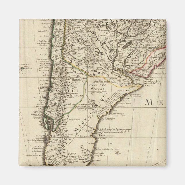 Aimant Paraguay, Amérique du Sud (Devant)