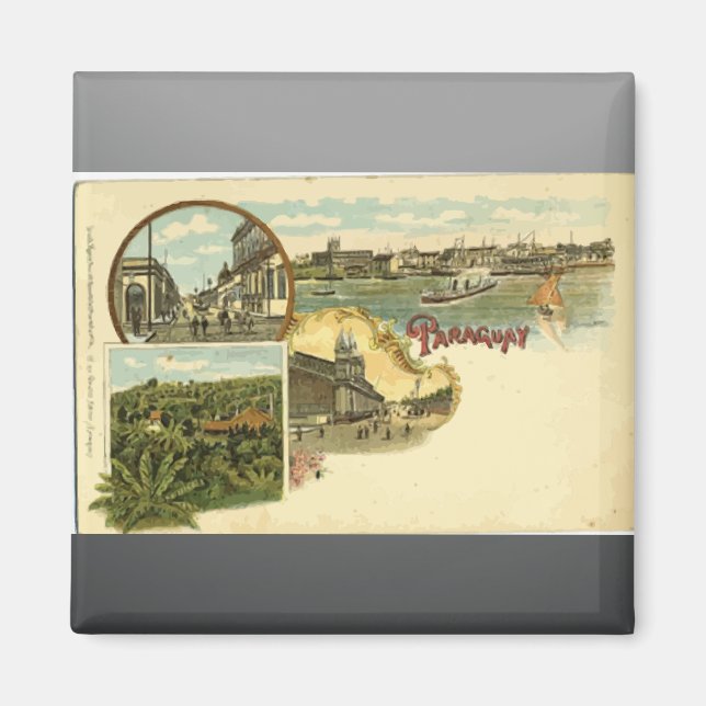 Aimant Paraguay, Vintage (Devant)