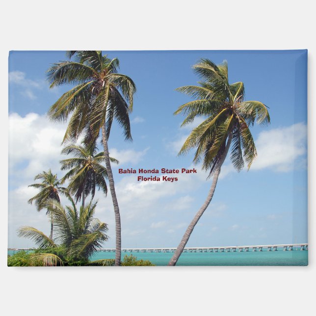 Aimant Parc d'état de Bahia Honda Floride Keys (Recto)