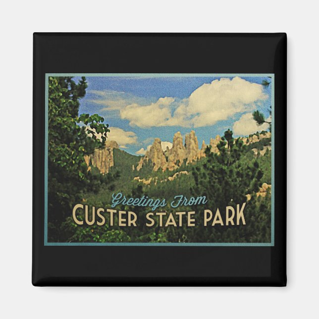 Aimant Parc d'état de Custer (Devant)