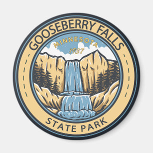 Aimant Parc d'état de Gooseberry Falls Minnesota Badge