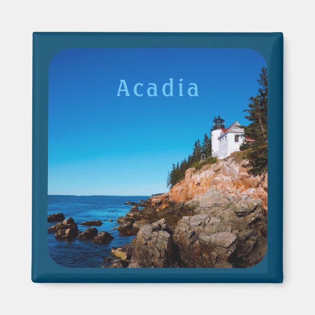 Aimant Parc national Acadia Phare de Bass Harbour (Devant)