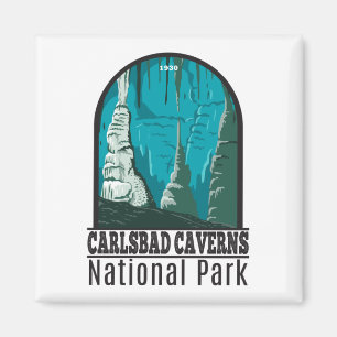 Aimant Parc national Carlsbad Caverns Vintage