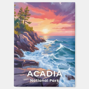 Aimant Parc national d'Acadia Otter Cliffs Maine Voyage
