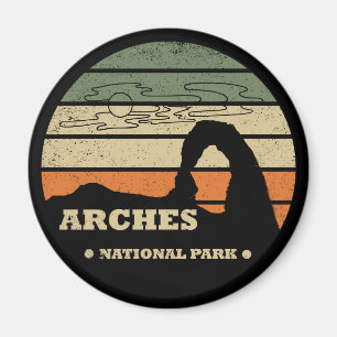 Aimant Parc national de Arches vintage - Moab - Utah 