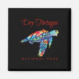 Aimant Parc national de Dry Tortugas Tortue de mer aquare