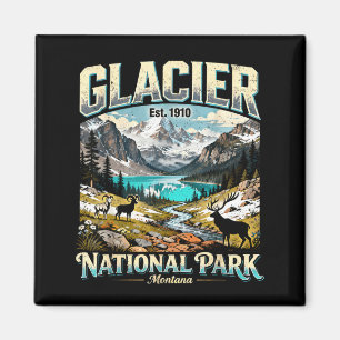 Aimant Parc national de Glacier Montana Art de la nature