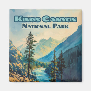 Aimant Parc national de Kings Canyon Californie Vintage
