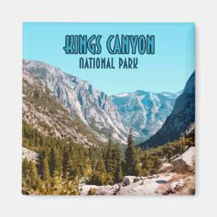 Aimant Parc national de Kings Canyon Californie Vintage