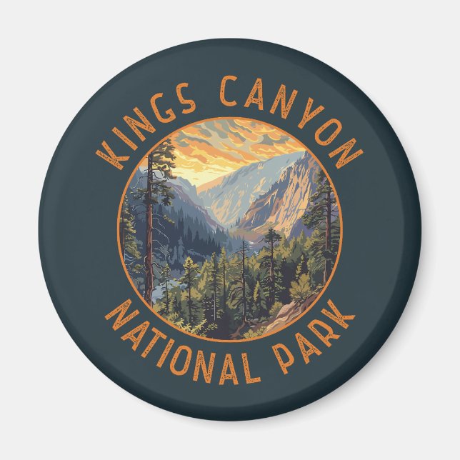 Aimant Parc national de Kings Canyon Cercle en détresse r (Devant)