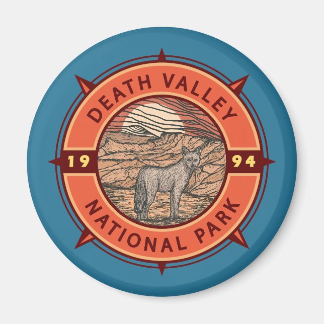 Aimant Parc national de la vallée de la Mort Coyote Compa (Devant)