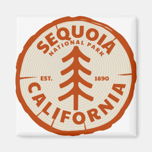 Aimant Parc national de Sequoia California Tree
