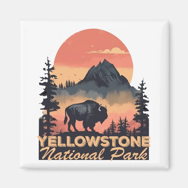 Aimant Parc national de Yellowstone (Devant)