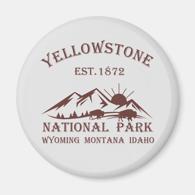Aimant Parc national de Yellowstone (Devant)