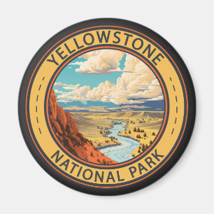Aimant Parc national de Yellowstone Hayden Valley Travel 