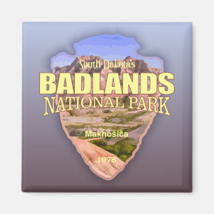 Aimant Parc national des Badlands (pointe de flèche)