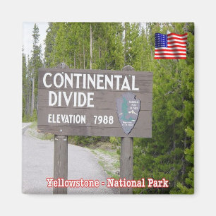Aimant Parc national des États-Unis Yellowstone - Ligne d