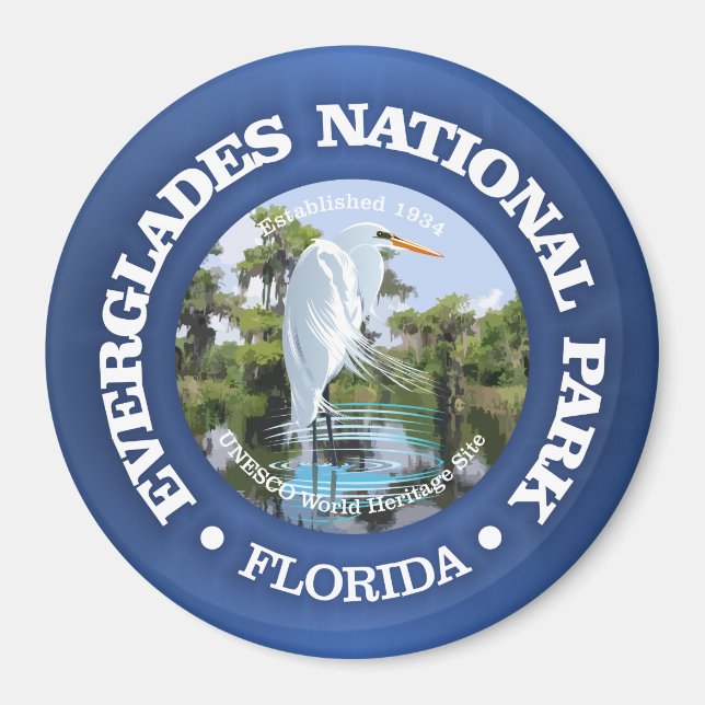 Aimant Parc national des Everglades (egret) (Devant)