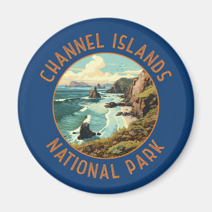 Aimant Parc national des Îles-de-la-Manche Art déprimé
