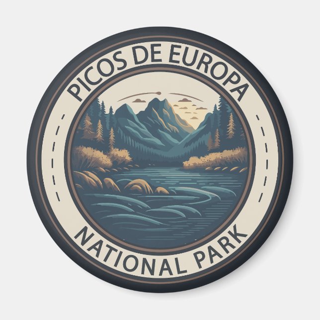 Aimant Parc national des Picos de Europa Espagne Travel A (Devant)