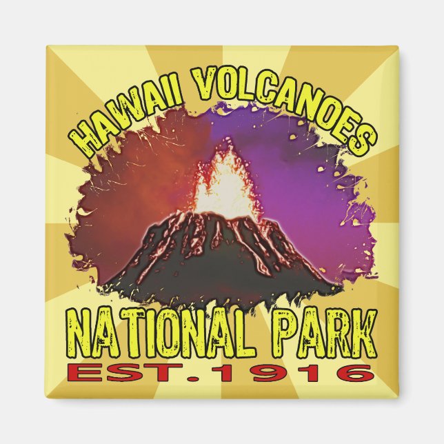 Aimant Parc national des volcans d'Hawaii (Devant)