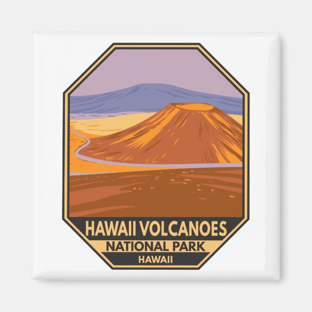 Aimant Parc national des volcans d'Hawaii Mauna Kea Vinta (Devant)