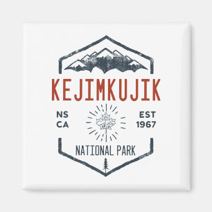 Aimant Parc national du Canada Kejimkujik Vintage en détr