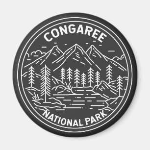 Aimant Parc national du Congaree Caroline du Sud Monoline