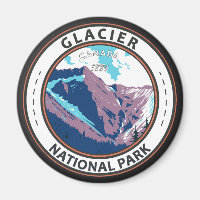 Parc national du Glacier Badge Vintage Canada