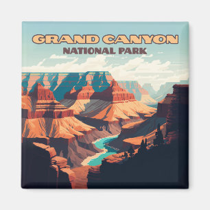 Aimant Parc national du Grand Canyon Arizona Retro