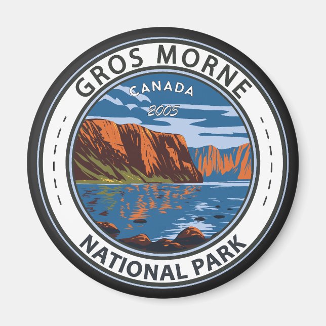 Aimant Parc national du Gros-Morne Canada Tourisme Art Vi (Devant)