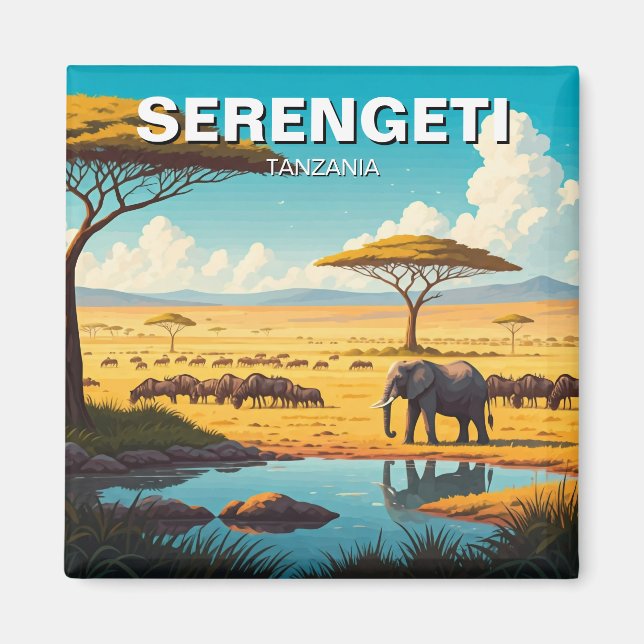 Aimant Parc national du Serengeti Tanzanie (Devant)