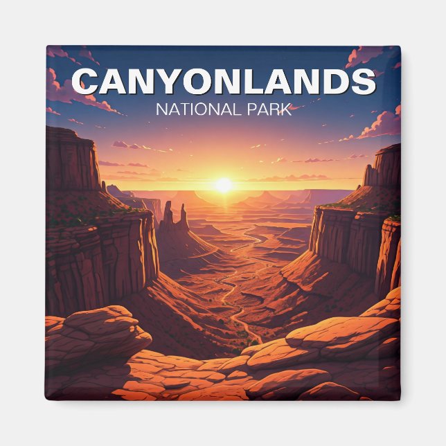 Aimant Parc national du Sunset Moab Utah Canyonlands (Devant)