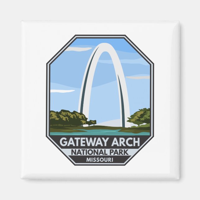 Aimant Parc national Gateway Arch Missouri (Devant)