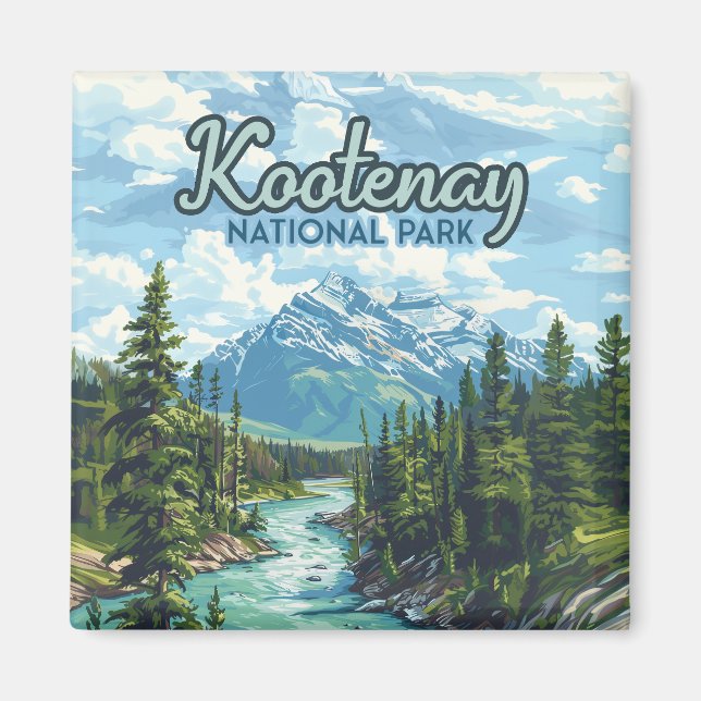 Aimant Parc national Kootenay Canada Colombie-Britannique (Devant)