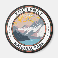 Parc national Kootenay Insigne d'art de voyage Can