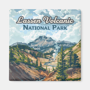 Aimant Parc national volcanique de Lassen California Volc