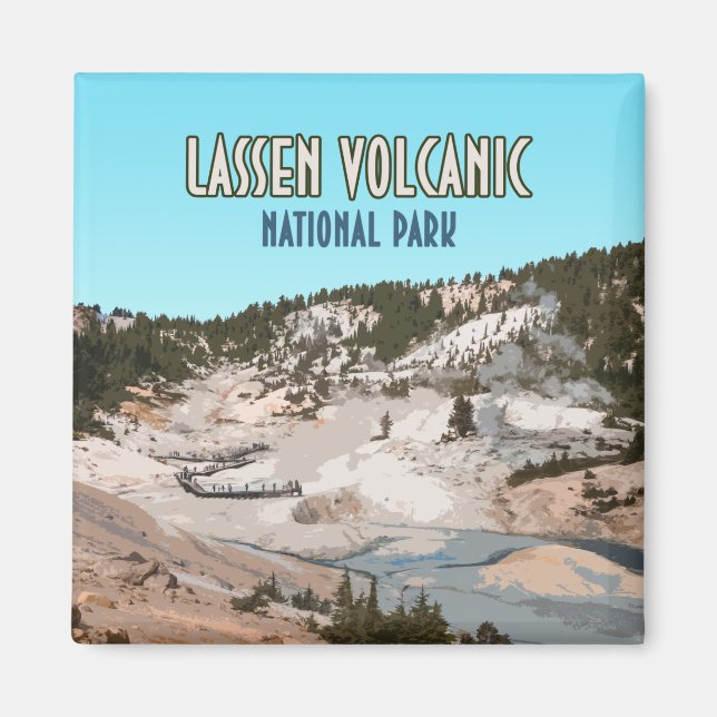 Aimant Parc national volcanique de Lassen Californie (Devant)