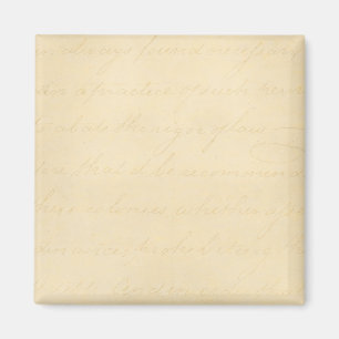 Aimant Parchemin vintage Antique Texte Modèle Vide