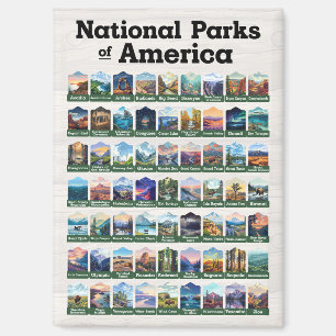 Aimant Parcs nationaux des États-Unis d'Amérique USA