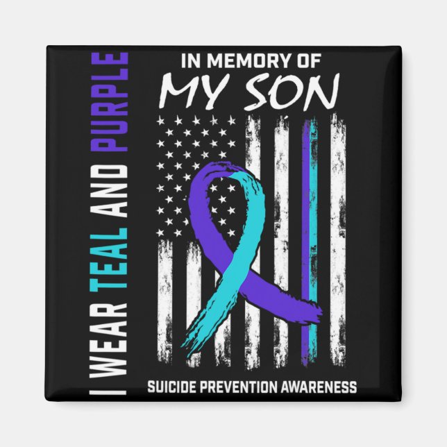 Aimant Parents In Memory Of Son Suicide Awareness Prevent (Devant)