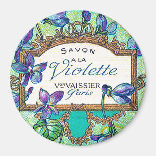 Aimant parfum violet vintage